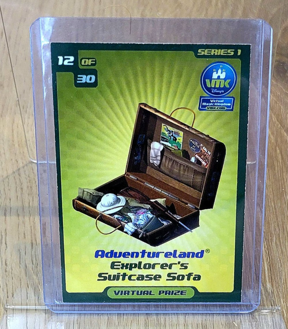 Virtual Magic Kingdom VMK Disney Adventureland Explorer's Suitcase Sofa